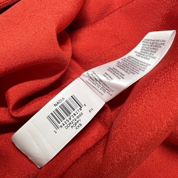 NWT DRESS THE POPULATION Nadia Modern Long Sleeve Dress Poppy - Picture 12 of 12